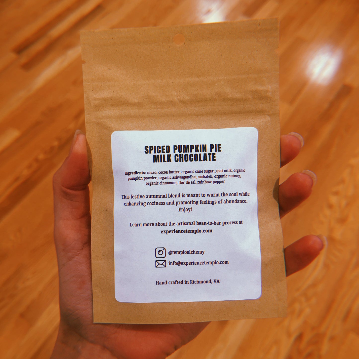 Autumn Aura: Pumpkin Pie Chocolate